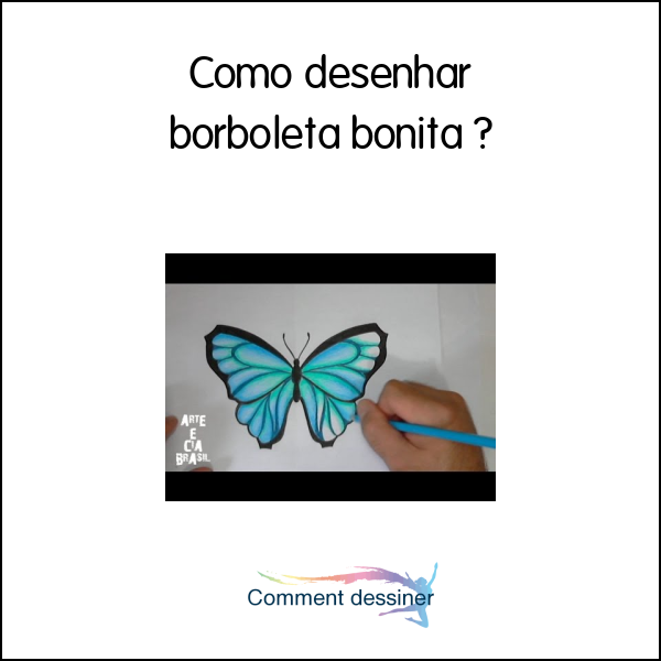 Como desenhar borboleta bonita